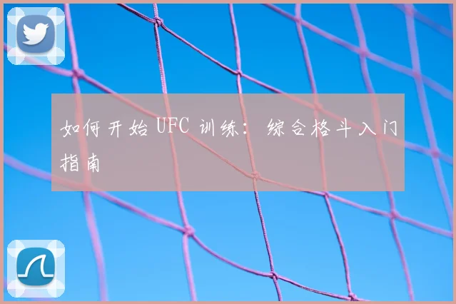 如何开始 UFC 训练：综合格斗入门指南